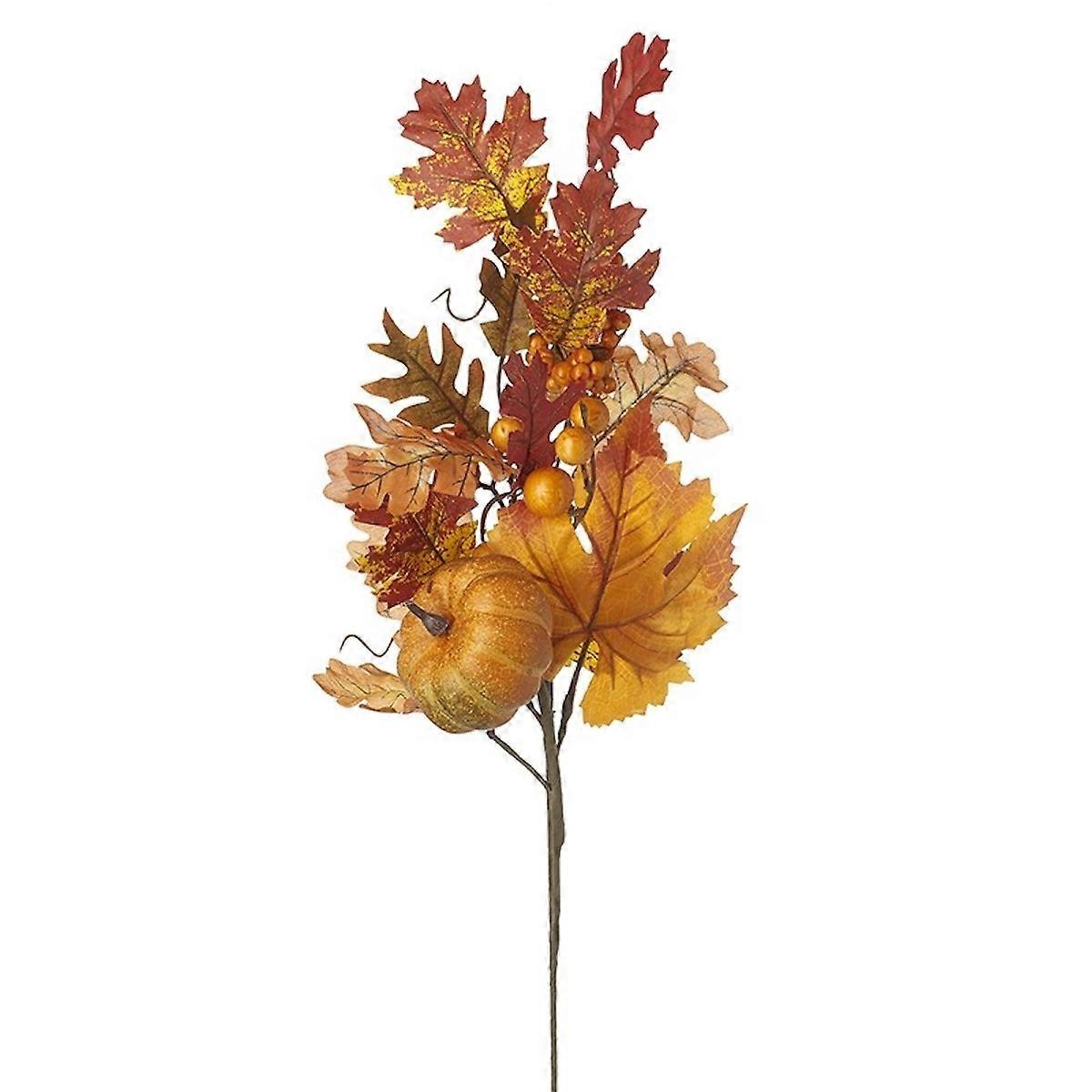 Heaven Sends Autumnal Leaf and Pumpkin Branch
