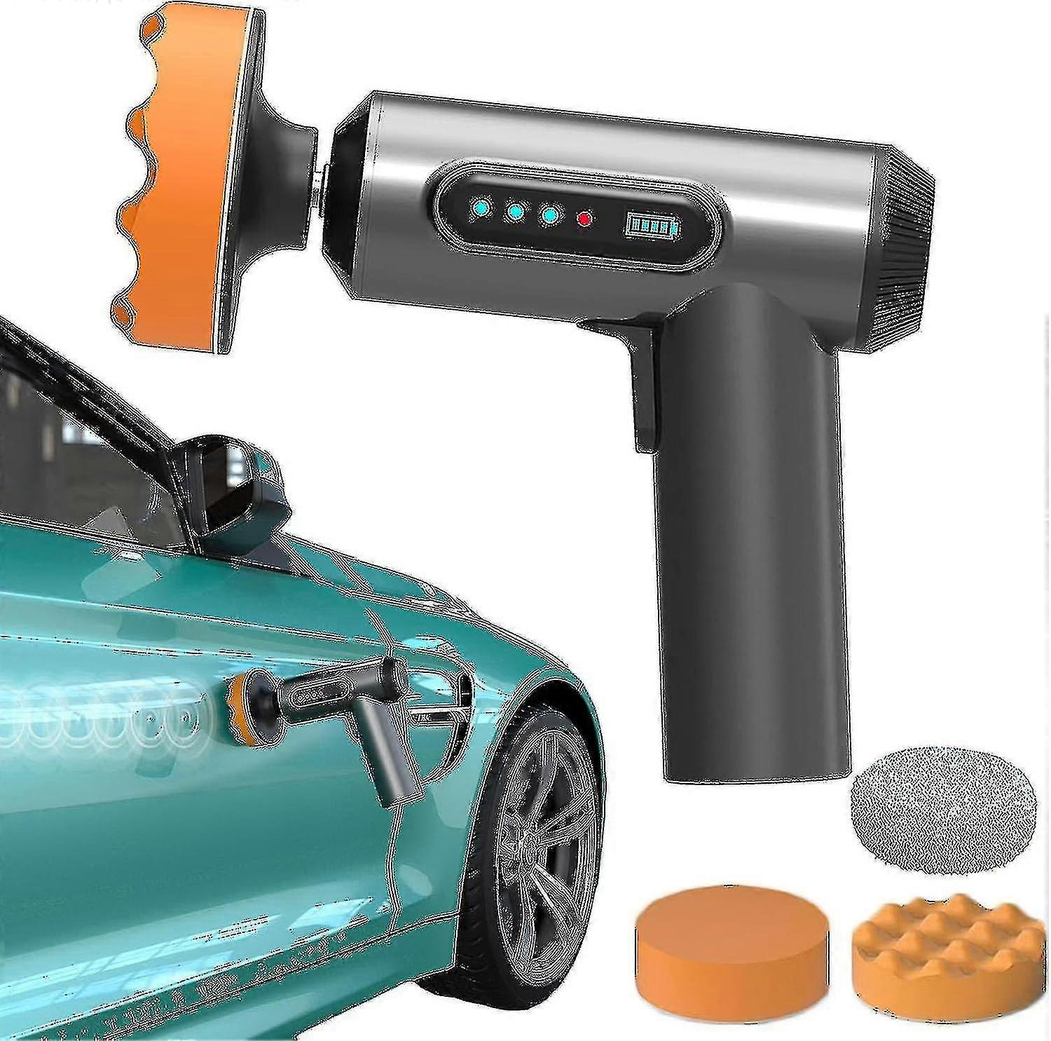 Car Remover Polisher Kit, Mini Rechargeable For Car Repairing Waxing Buffing Cordless Handheld Portable_d84