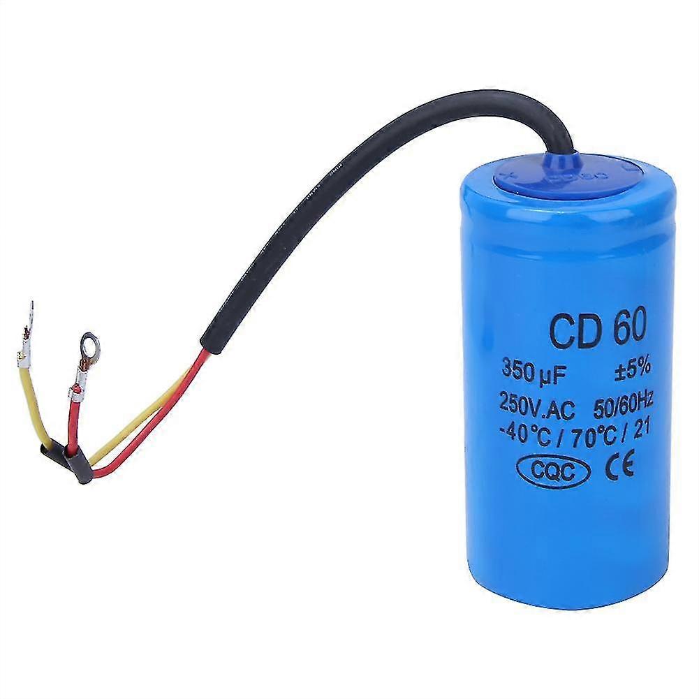 CD60 350uf 250V AC موتور بدء مكثف 350MFD تشغيل مكثف