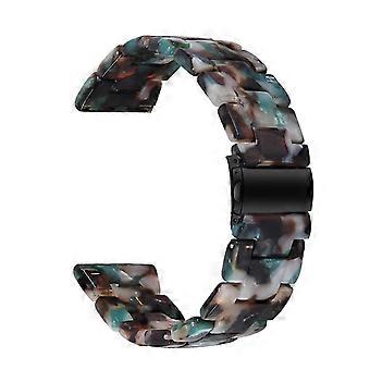 Bracelet en résine bleu/blanc pour votre montre Huami Amazfit Bip S/GTR 42 mm/GTS/Bip Lite 20 mm
