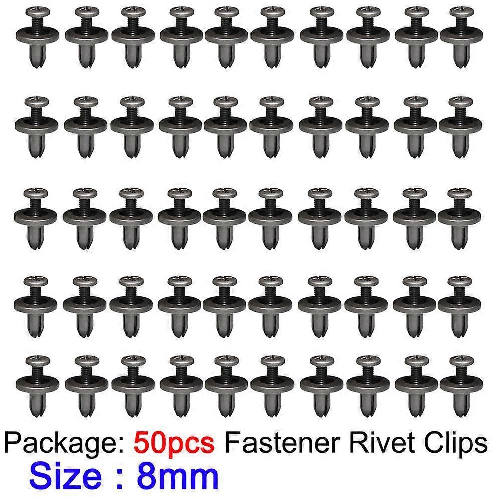 Docking garnish plate clips, car decoration clips, plastic for universal use, 6,000 ribbons, 8mm, 10-50 parts