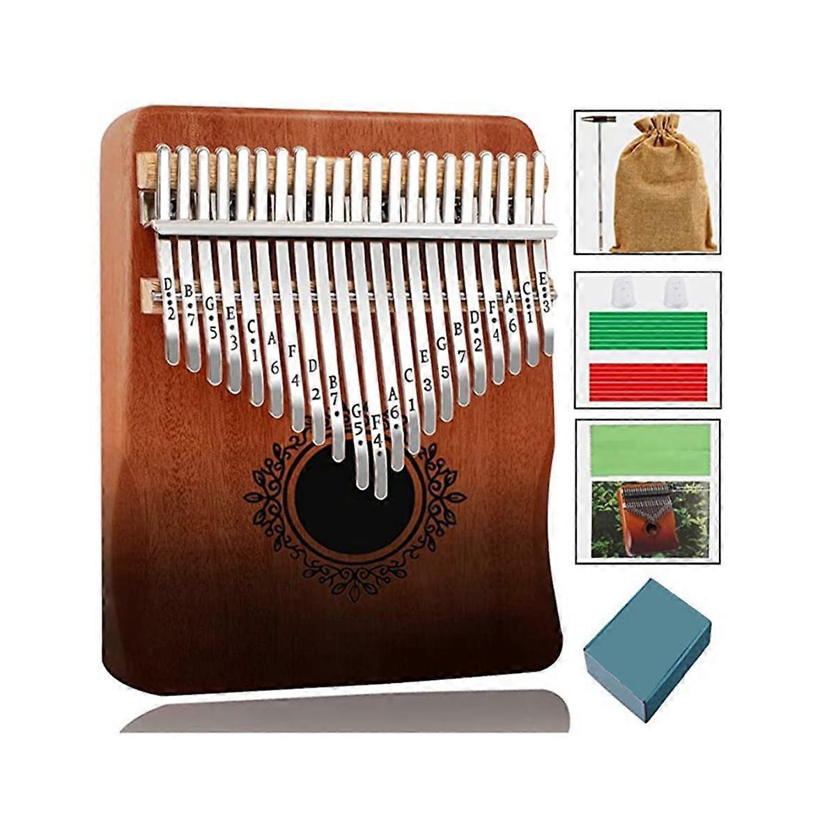 Kalimba Thumb Piano 21 Keys, Portable Kalimba Thumb Piano, Thumb Piano for Adults, Kids and Beginne