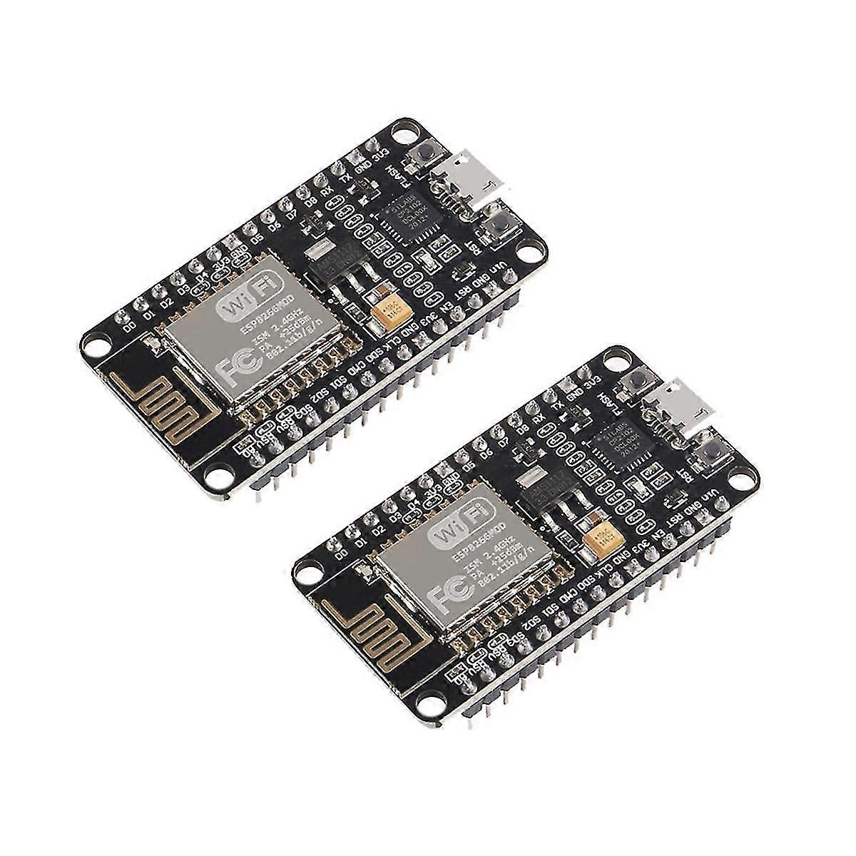 2Pcs ESP8266 NodeMCU CP2102 ESP-12E WiFi Module Internet of Things Development Board Works compatible with IDE/