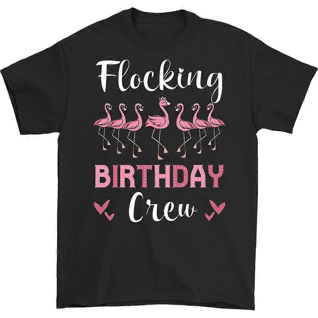 Flocking Birthday Crew T-shirt