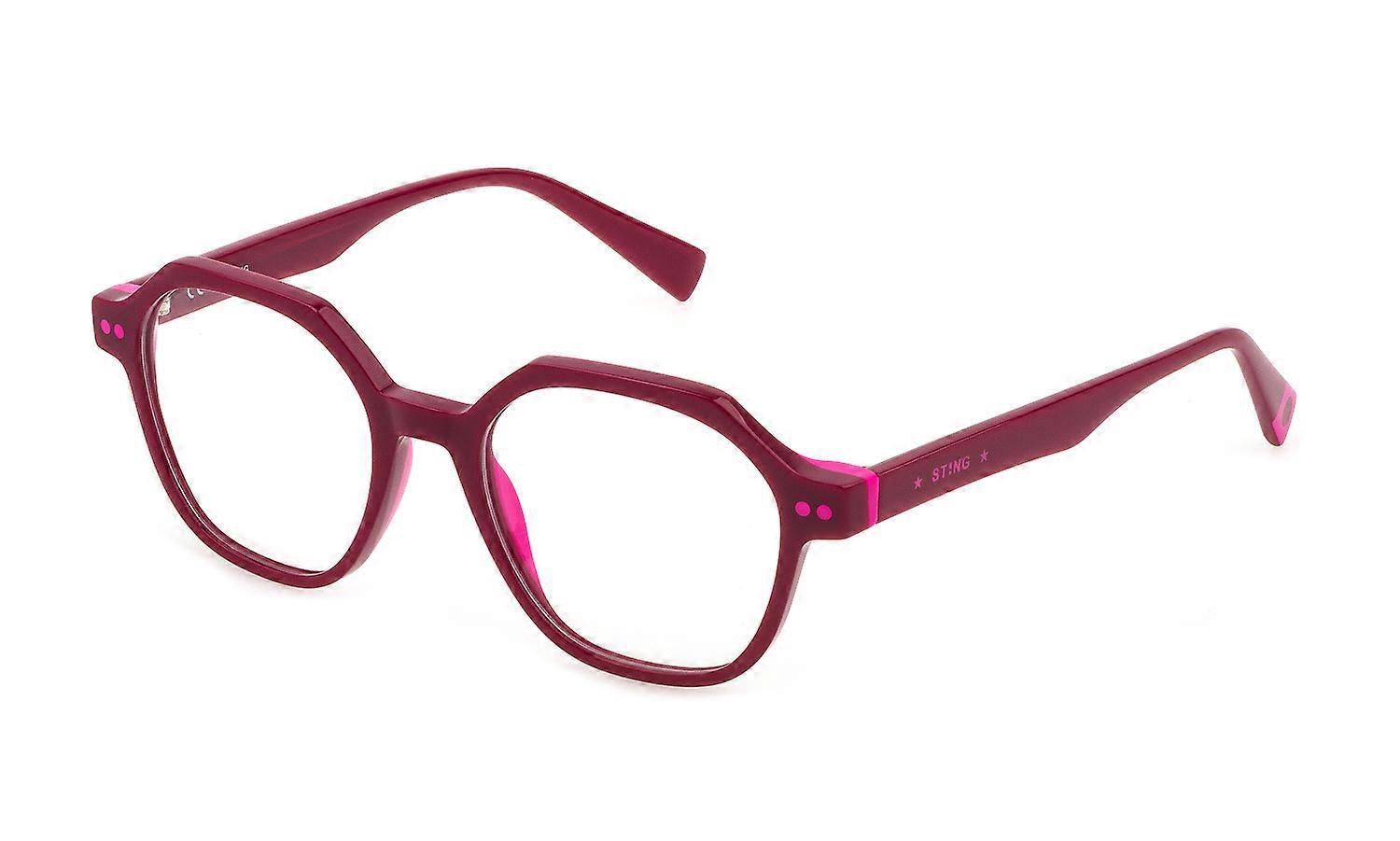 Eyewear Frames Sting VSJ698 03G6 ROSSO PIENO LUCIDO 47/17/130 Junior