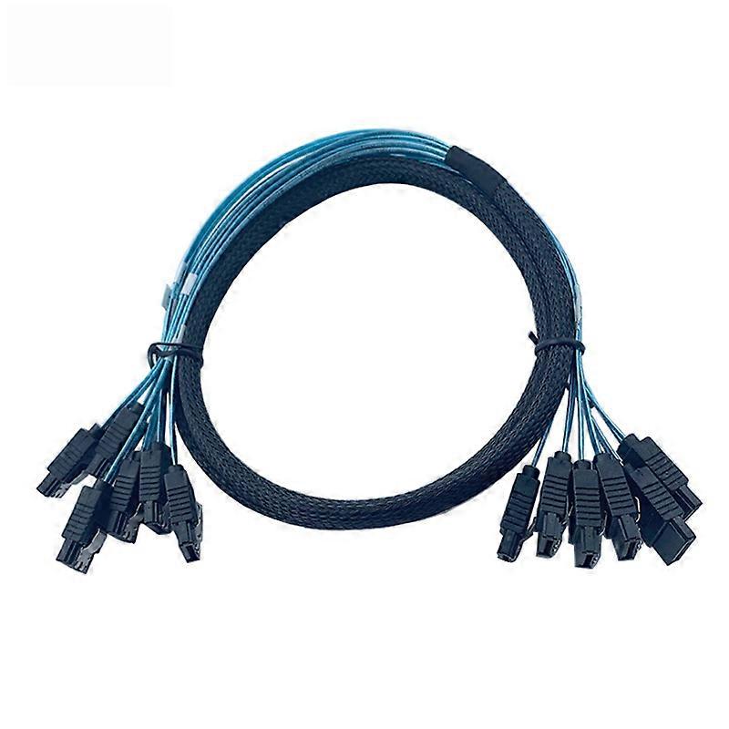 6 PCSSET 1M05M 7PIN Sata-kaapeli 7 PIN Sata - 7 PIN Sata-kaapeli 7P Sata SAS-kaapeli 6Gbps Sata-datakaapelijohto palvelimen kiintolevylle