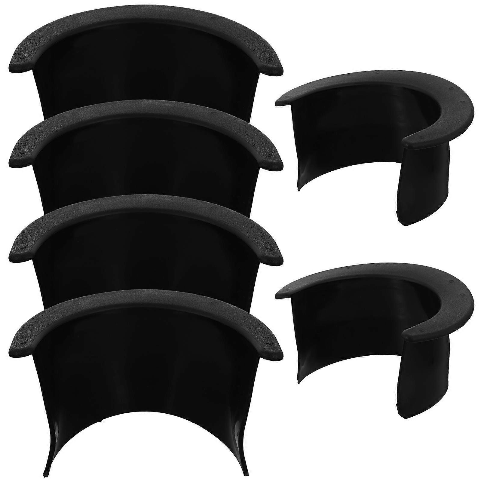 6pcs Billards Table Pocket Liner Noir Billard Liner Remplacement 4 Coin 2 Side Table Liners Pièces pour Bar Pool Table Liner