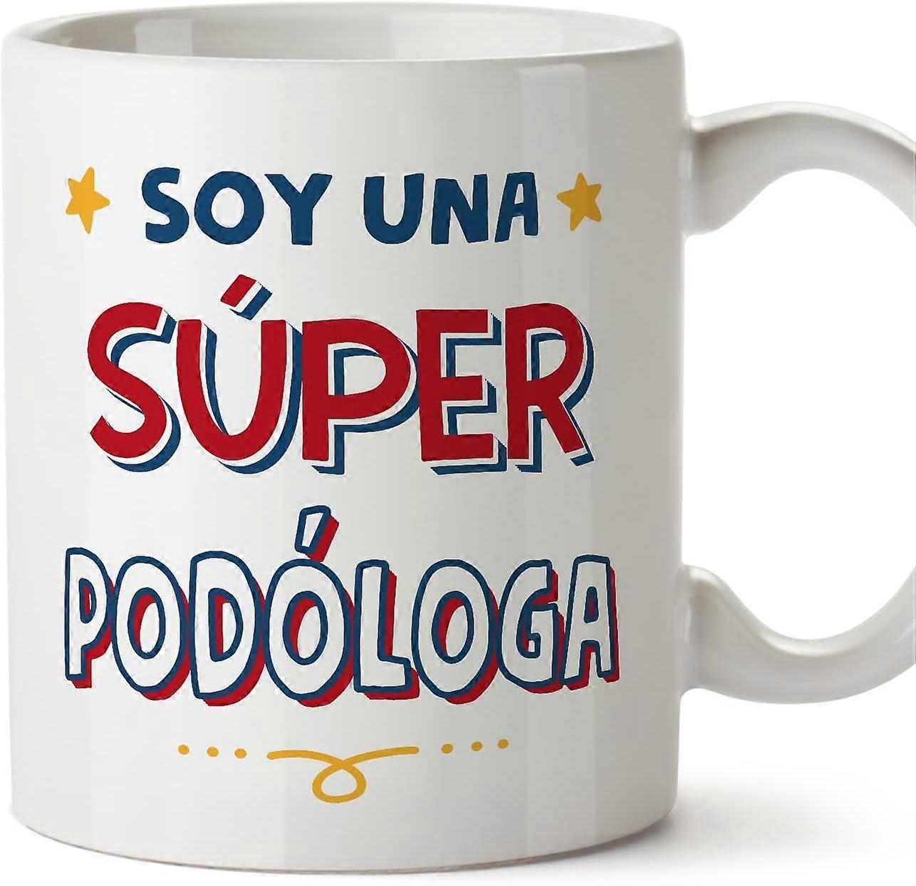 Hrníček pro ženy podiatra ve španělském sójovém speru Vtipný dárek pro kolegy Keramický hrníček o objemu 11 oz