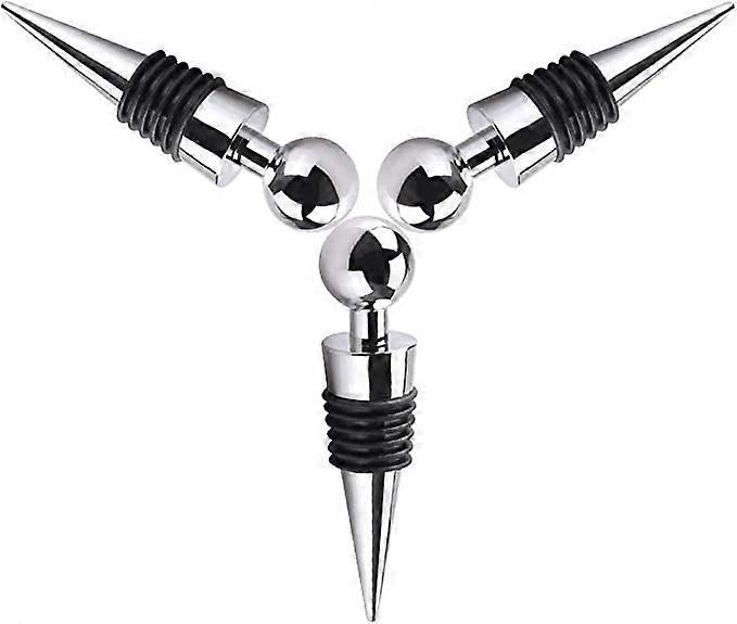 ZK-3 Pack Corks, Reusable Wine Stoppers, Wine Corks for Wine Collection Red Wine Champagne Beer Protector Sealer