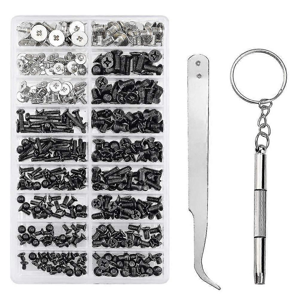 355pcs Pc Screws Assorted Set M2 M2.5 Computer Screws Hdd M.2 Ssd Screws For Universal Laptop Pc Co