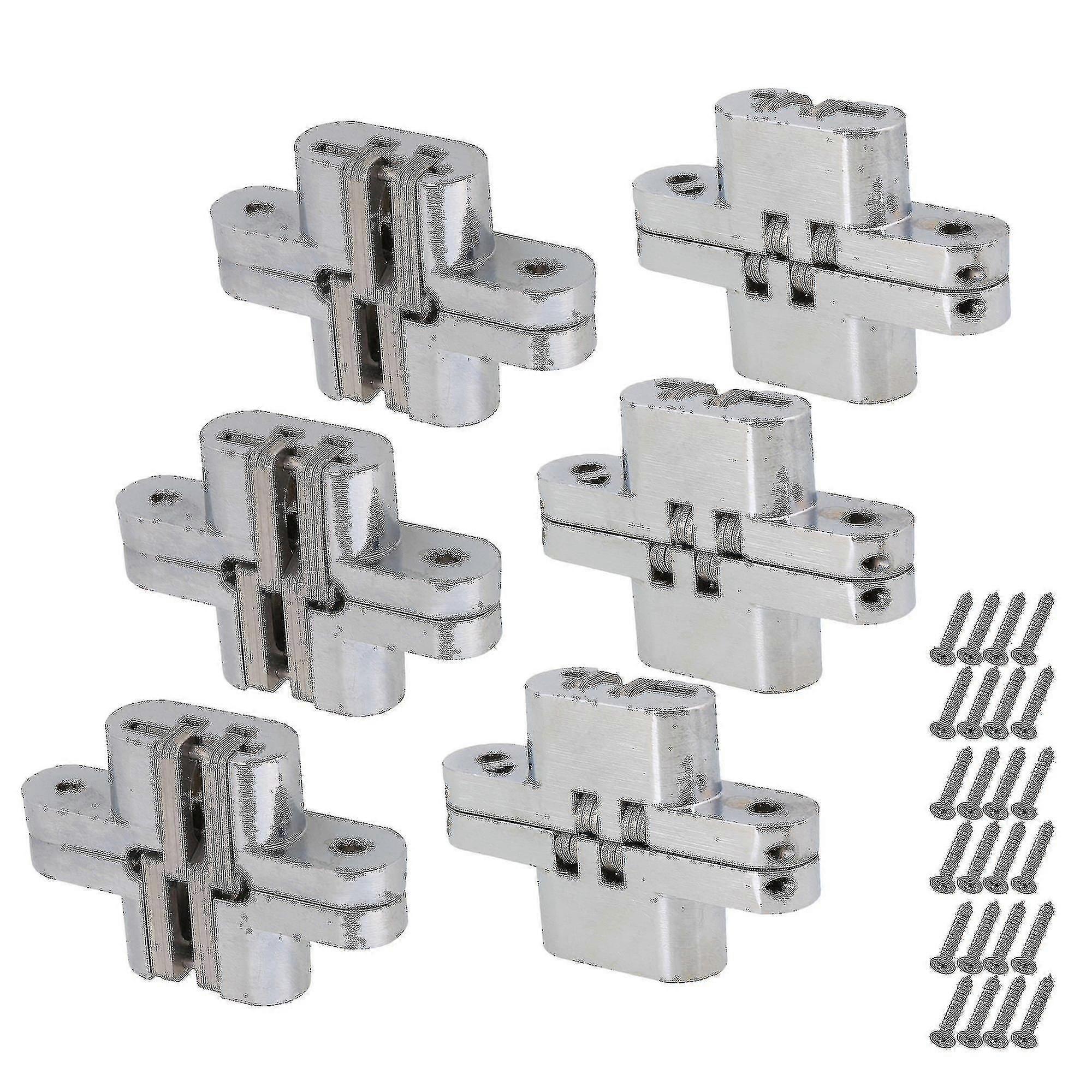 6 Pieces 05 Counters Hidden Cross Concealed Invisible Hinges Size 2