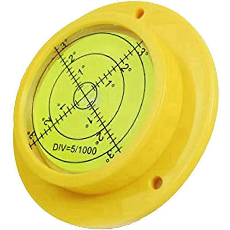 Round Bubble Level  90X17mm High Precision Circular Spirit Level With 3 Mounting Holes  Measuring Instrument Tool
