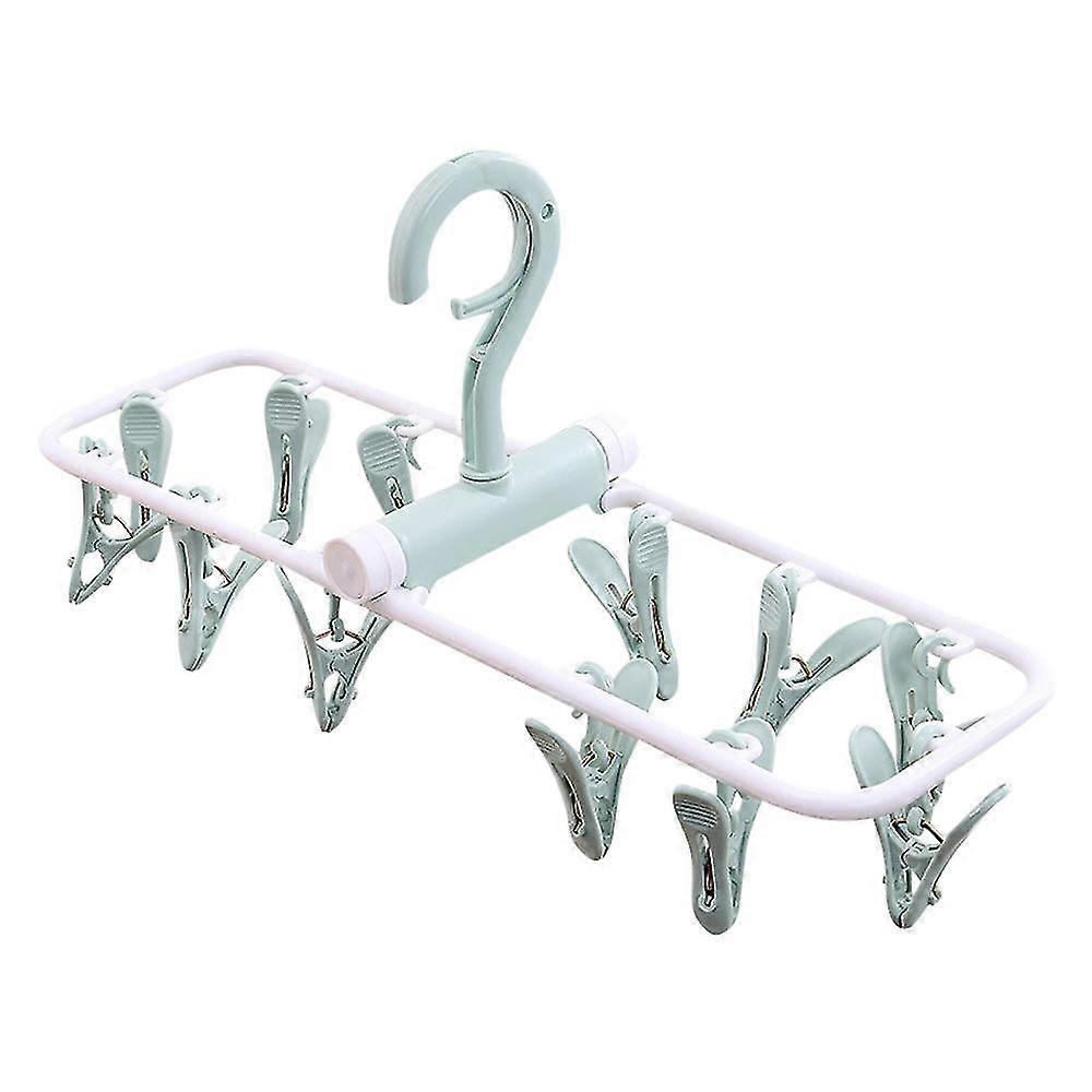 12 Clip Folding Drying Rack Underwear Socks Clip Multi-functional Clothes Rack