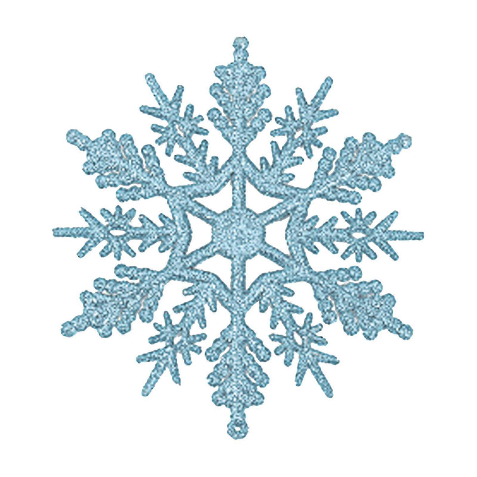 24pc Snowflake Christmas Decoration Christmas Tree Decorations Venue Program Pendant7.5cm