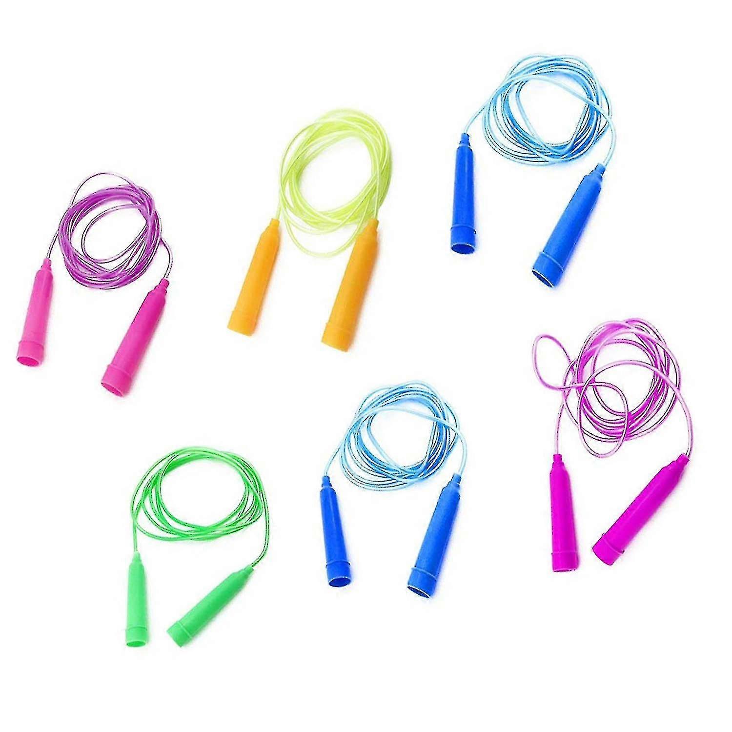 Set Of 6 Jump Ropesassorted Colors Best Christmas Gifts For Boys And Girls Age 5-10 Year Old(6 Pcs, Random)