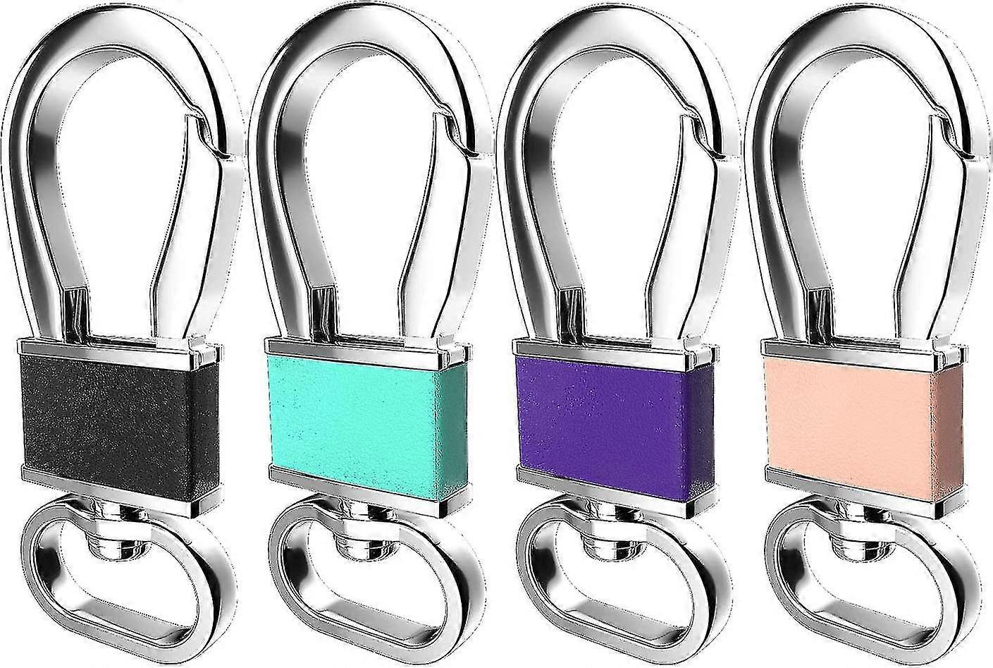 Metal Keychain Key Clip Hook, Key Rings Key Chain Ring Holder Organizer Compatible4pcs