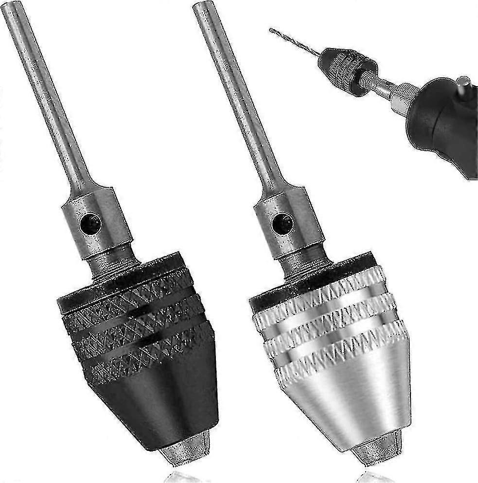 2 Pairs Quick Release Chuck, 0.3-3.4mm Keyless Chuck,multi-purpose Manual Drill Chuck Driver Drill C