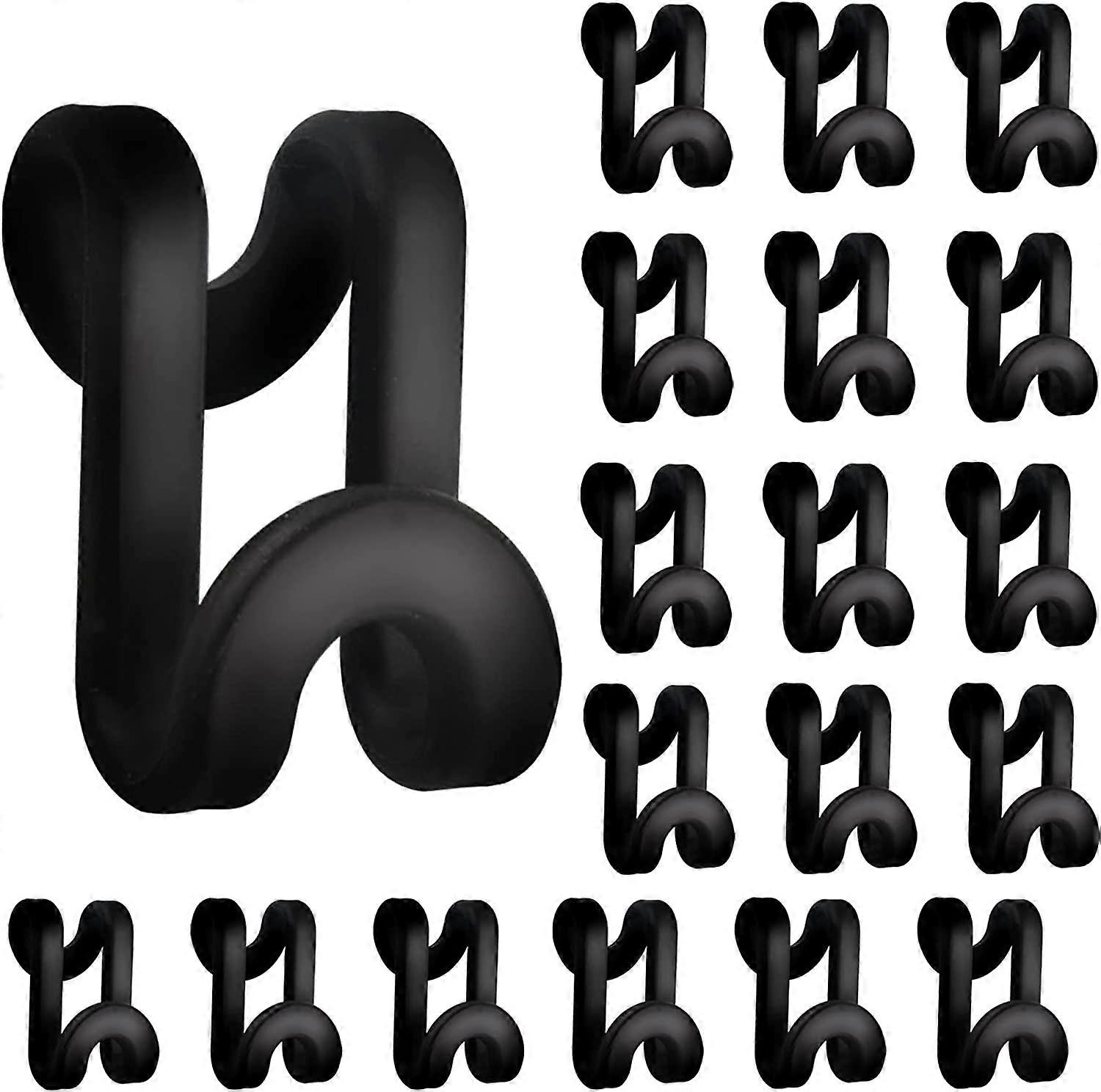 20 Pcs Mini Clothes Hanger Connector Hooks