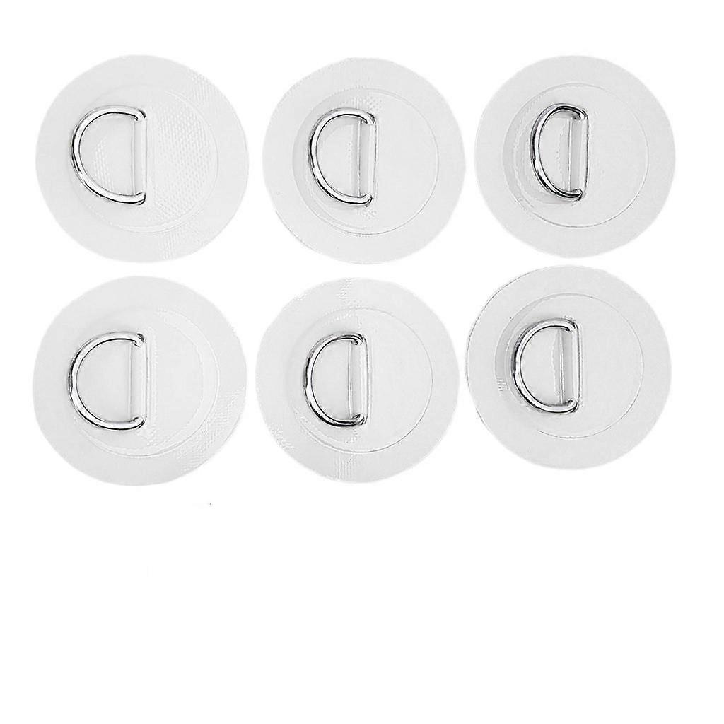 Heavy Duty SUP Bungee Deck Rigging Kit with 6 Pieces Stainless Steel D-Ring Patch Set