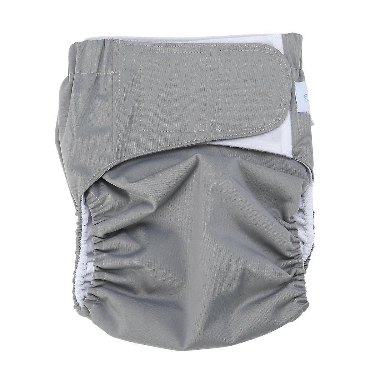 1PC Large Adult Nappy Reusable Washable Diaper Adjustable Large Nappy for Old Man Disabled Postoperative Care Size L (Random Color)