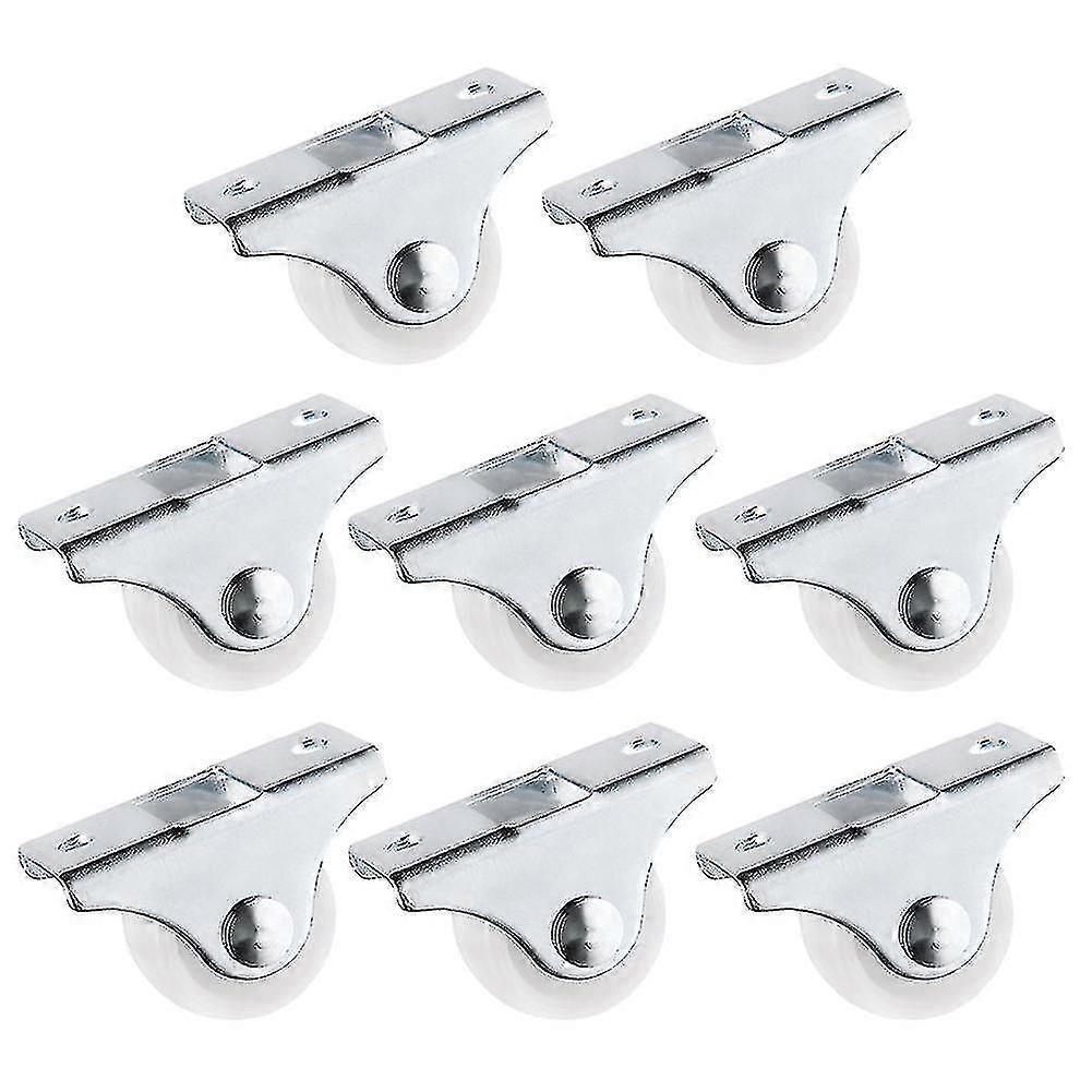 White Rail Fixed Casters Small 1-way