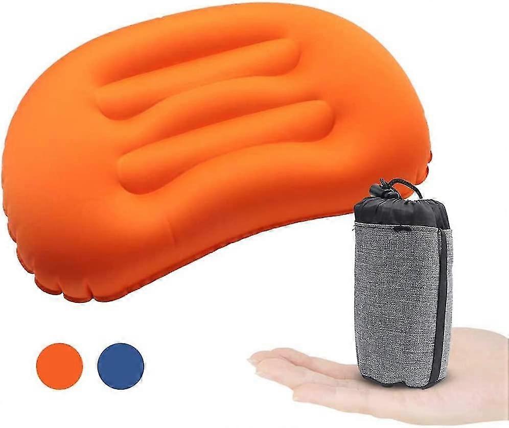camping accessory-lightweight multi-function inflatable pillow(orange)
