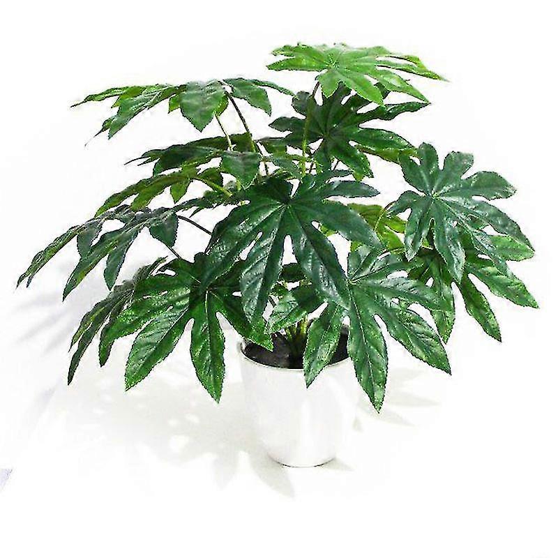 Artificial Leaf Aralia43 cm Plastic Pot