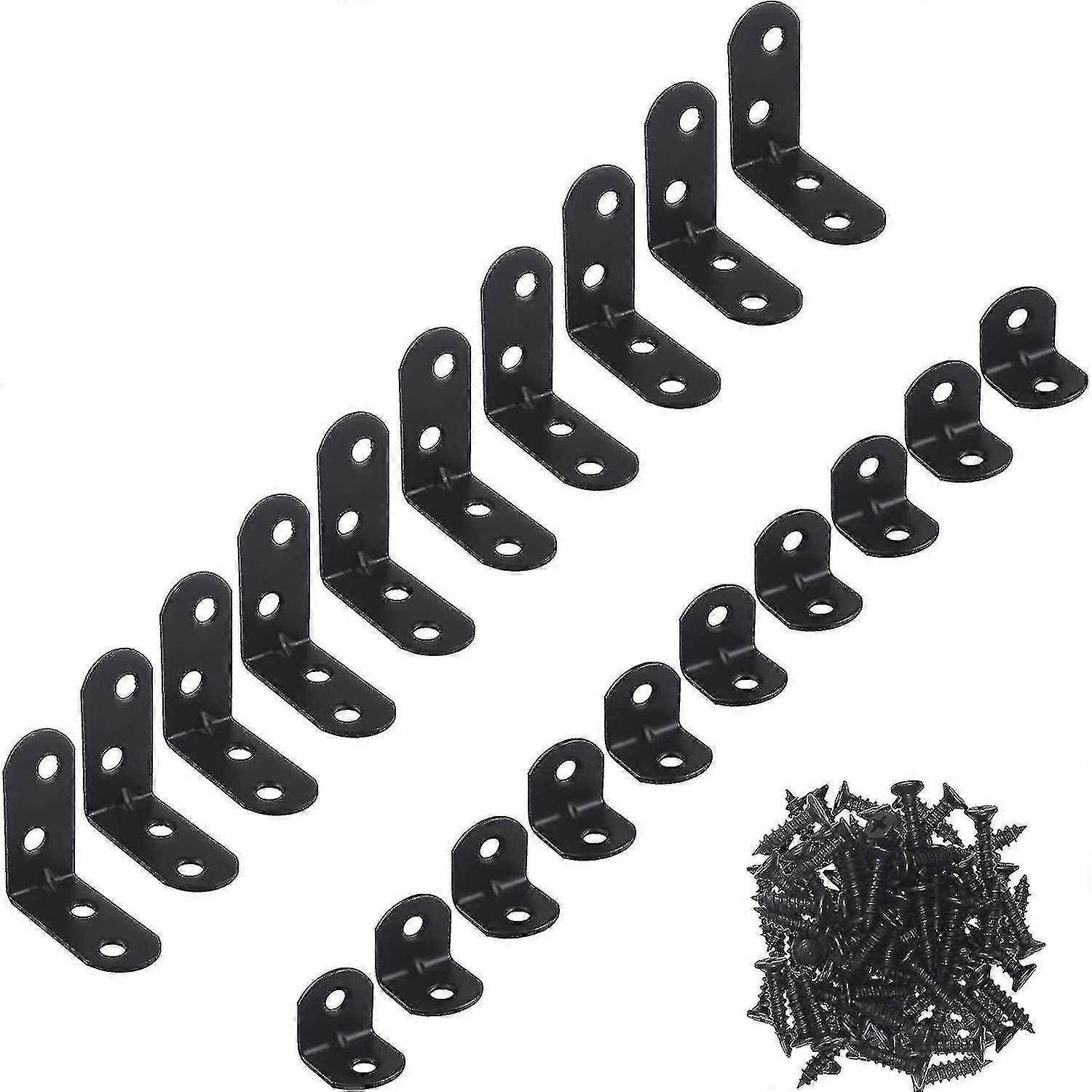 L Brackets,metal L Brackets,20pcs Angle Bracket With Screws,stainless Steel Angle Brackets For Furni