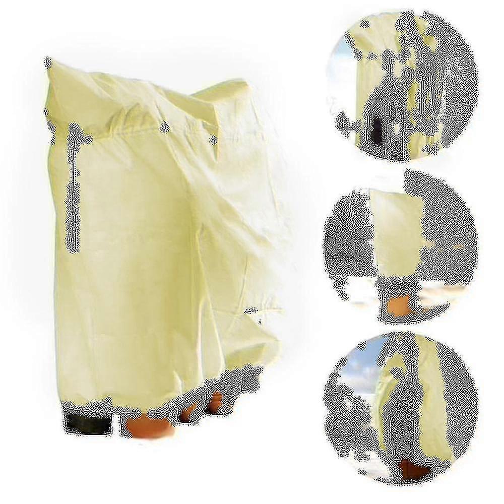 أكياس الحماية من الصقيع للنباتات ، غطاء وقاية النبات القابل لإعادة الاستخدام برباط ، أكياس صوف الحديقة الشتاء