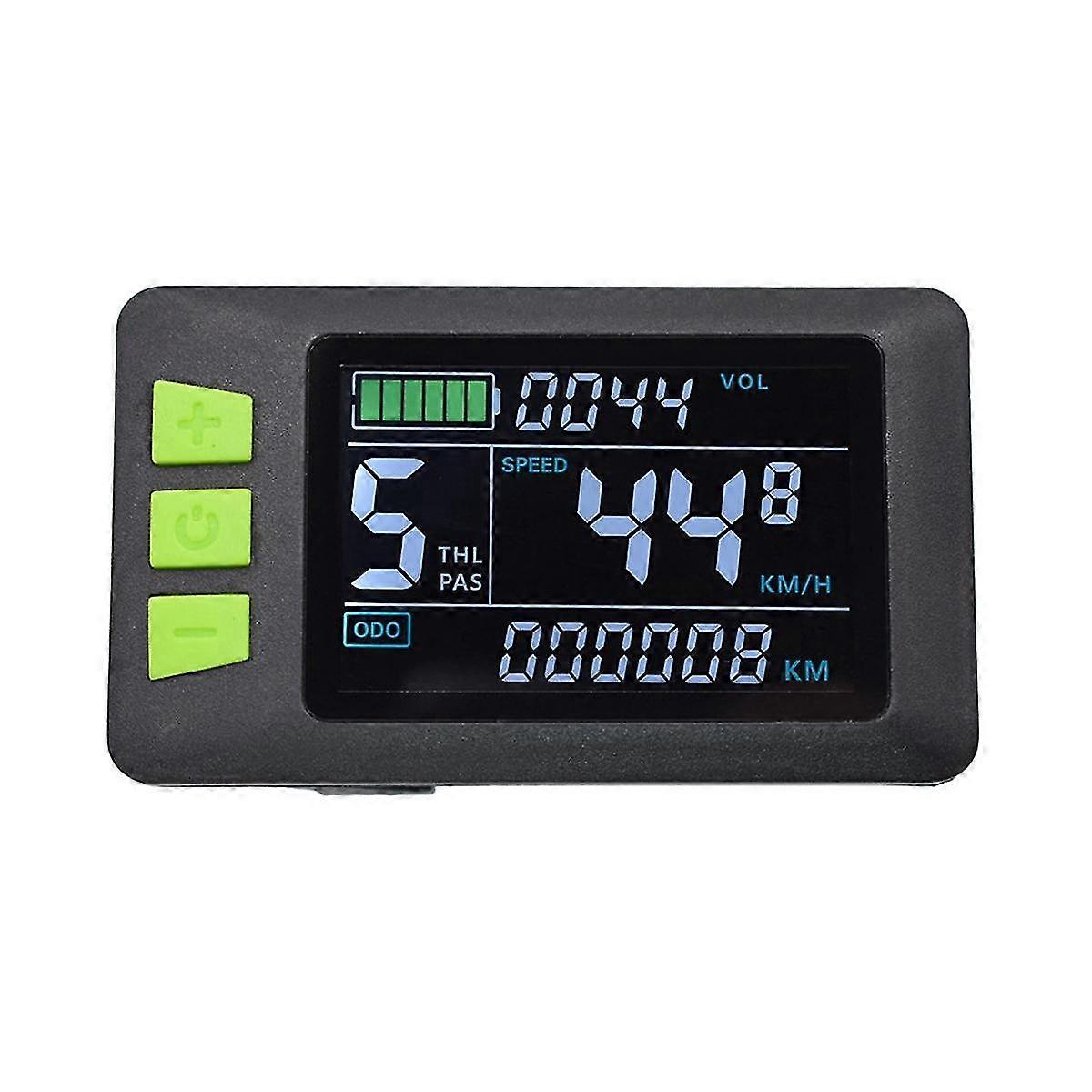 24v-60v Lcd Display P3c Color Screen Meter Electric Bicycle Meter Suitable For Electric Scooter (5-core Waterproof Line)