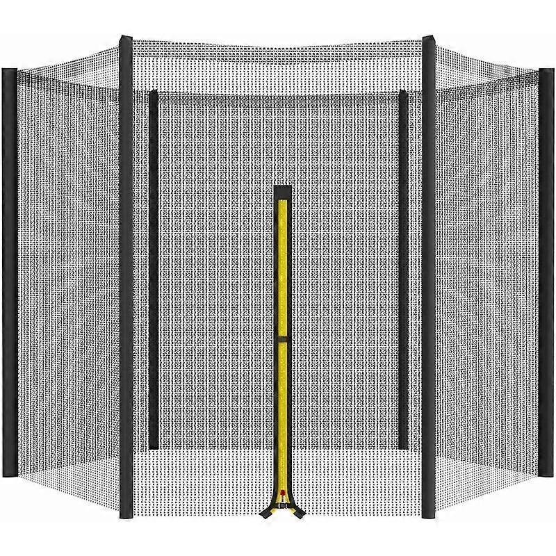 Replacement - safety net of the 305 cm trampoline trampoline safety net zipper closure, filet of six columns on the route of
