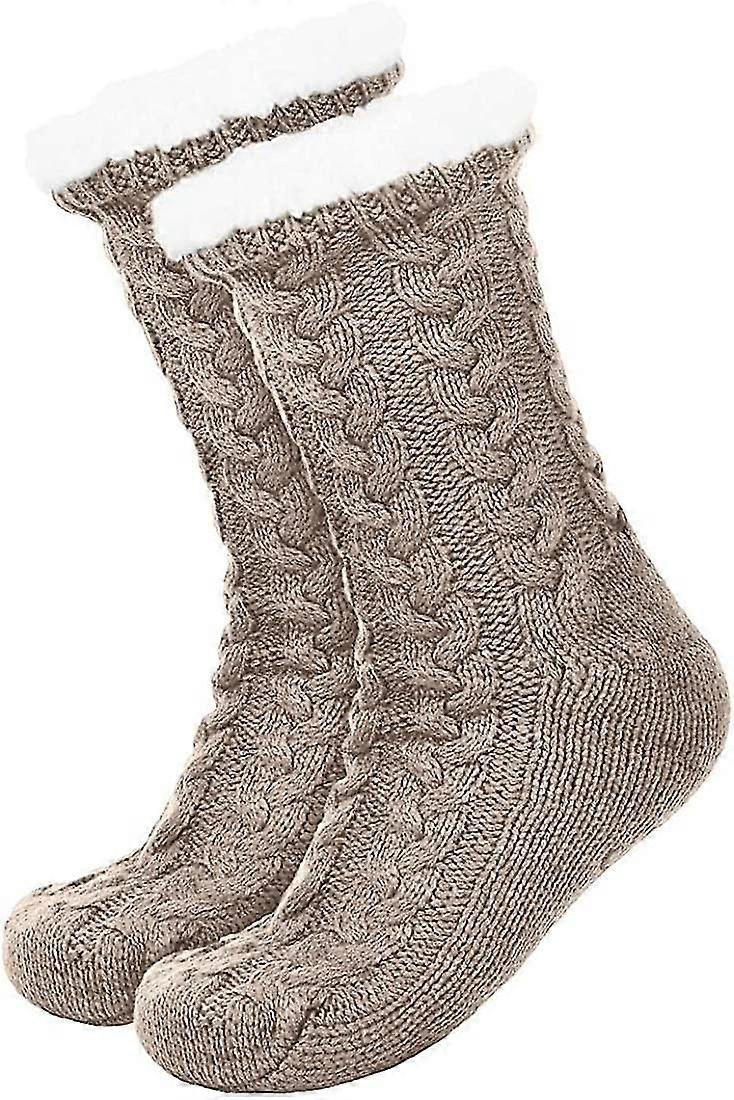 נשים נעלי בית גרביים גרביים רכות חמות גרביים רכות רכות גרביים חורף סריגים גרבי צ'ניל פס