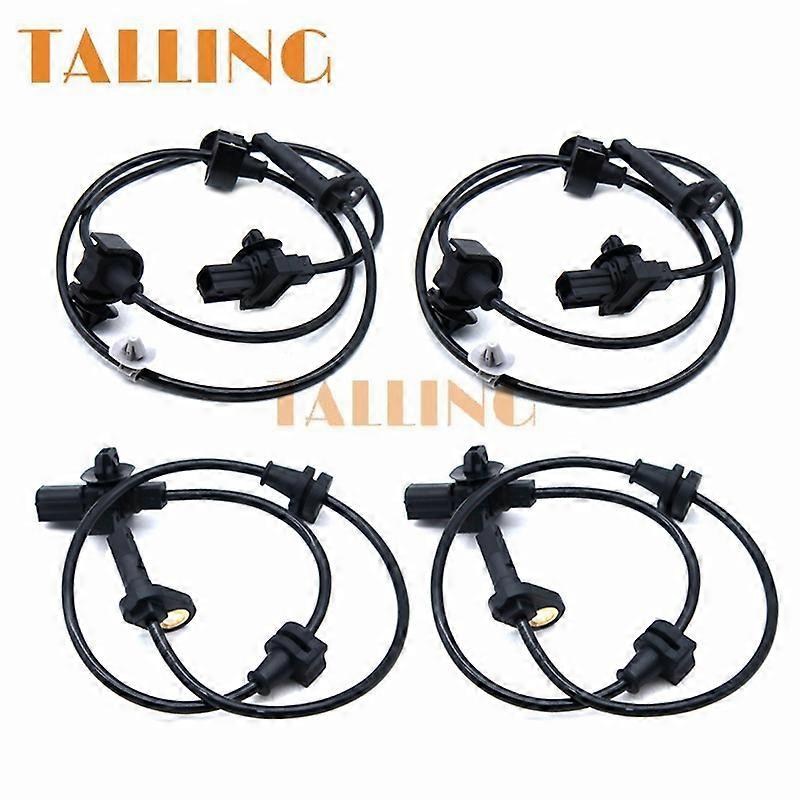 4PCS Front Rear L/R ABS Wheel Speed Sensor For Honda Odyssey Elysion 57450-T6A-J01 57455-T6A-J01 57470-T6A-J01 57475-T6A-J01