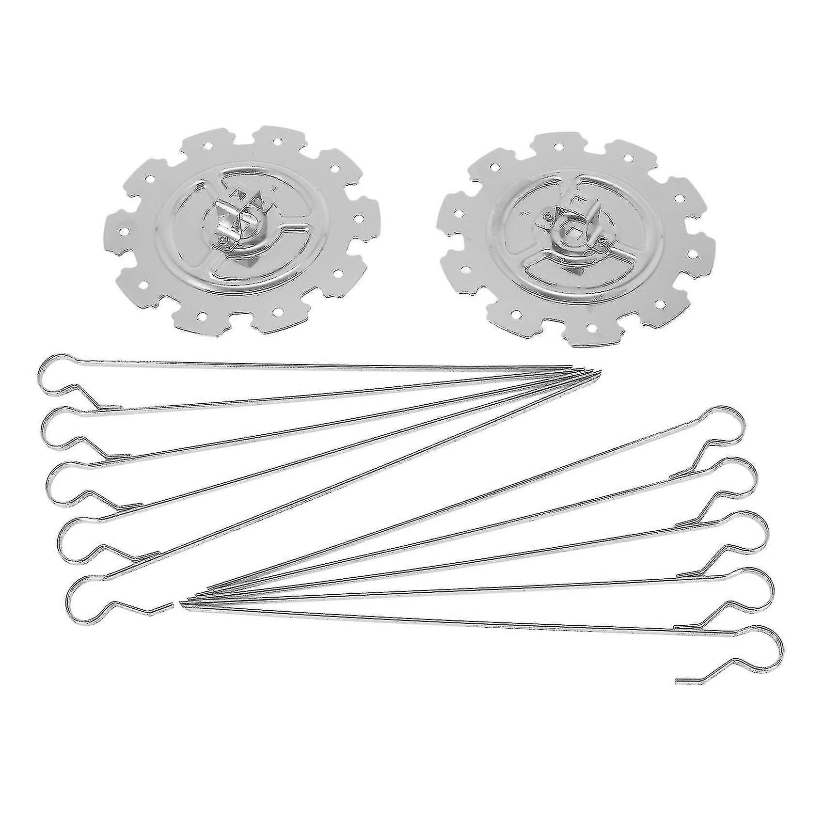 クリスマス 10 互換 Withk バーベキュー ロースター 串焼き針 ケージ 中央回転ロッドなし