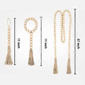 100Pcs Wood Beads 50Pcs Wooden Rings Circles for D... – Grandado