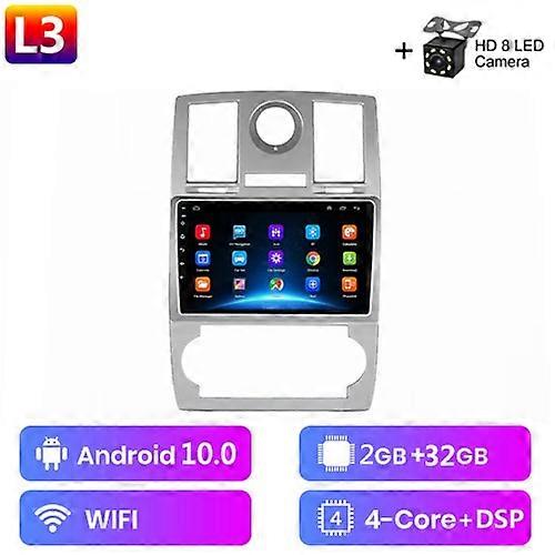 Android 10 2din Car Radio Navigation gps video Multimedia player For Chrysler 300C 2005 2006 2007 2DIN with rear camera NO DVD