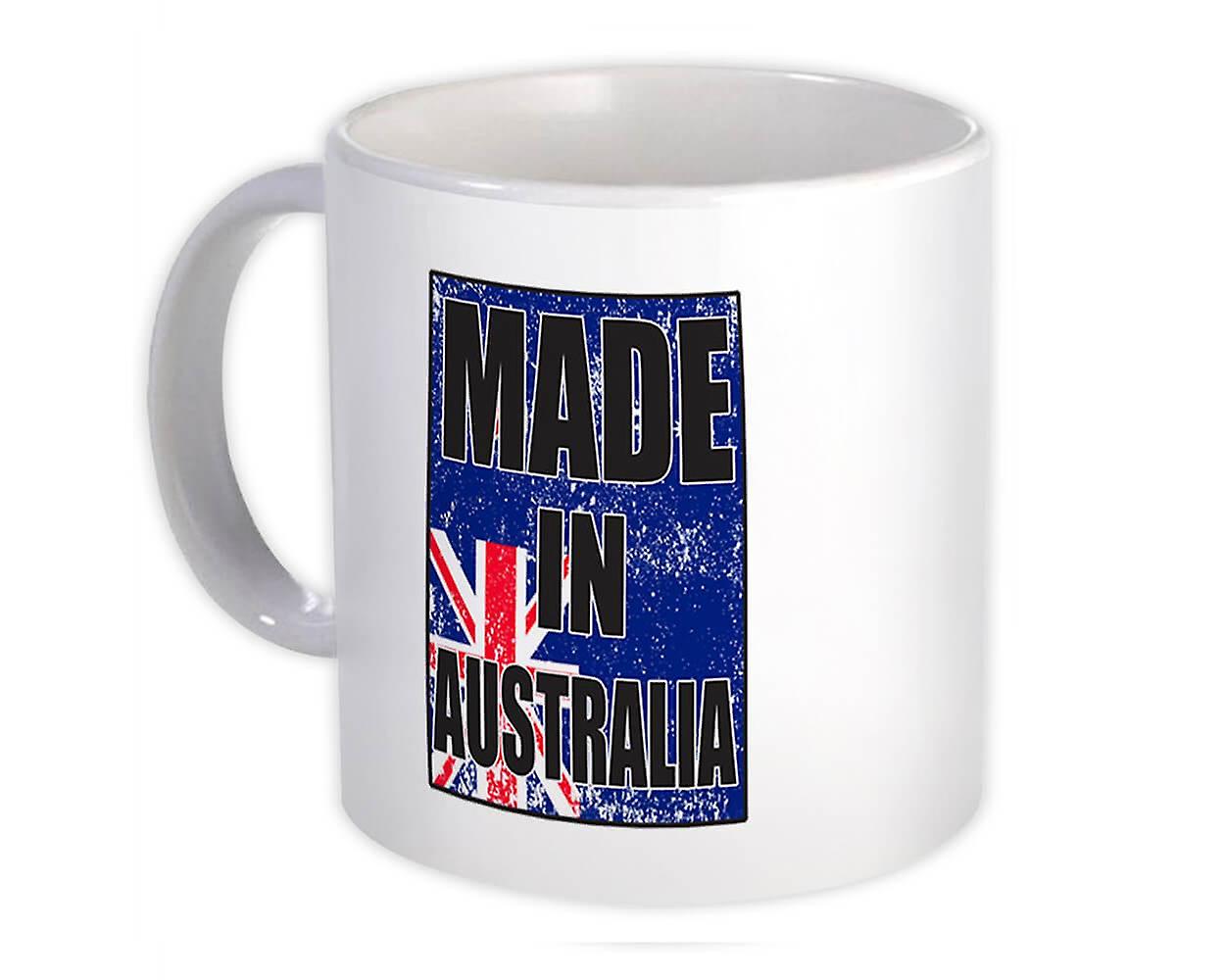Presentmugg: Tillverkad i Australien flagga