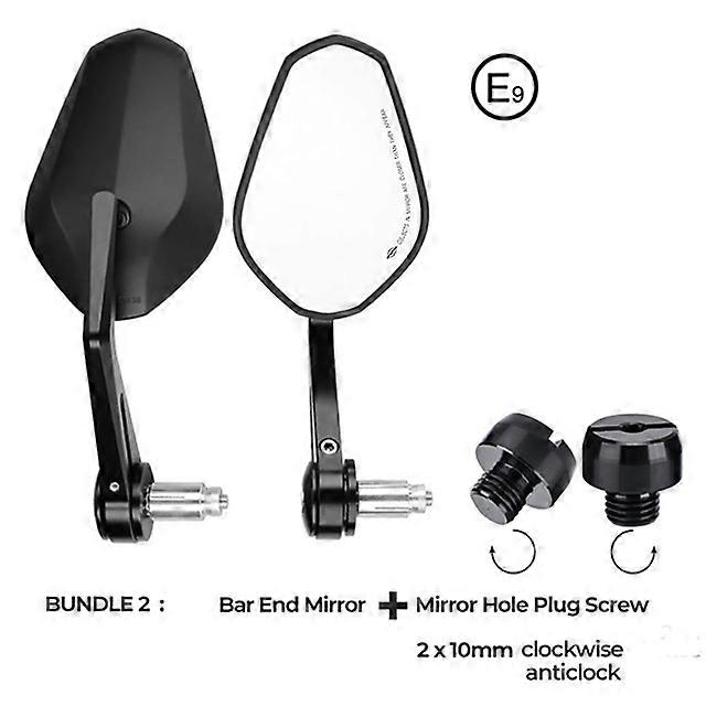 Motorcycle Mirrors E-mark CNC Bar End Mirror For NINJA Z650 Z750 Z800 Z900 R1250GS G310R R1150R R1200R F800S CB500X NC700X NC750