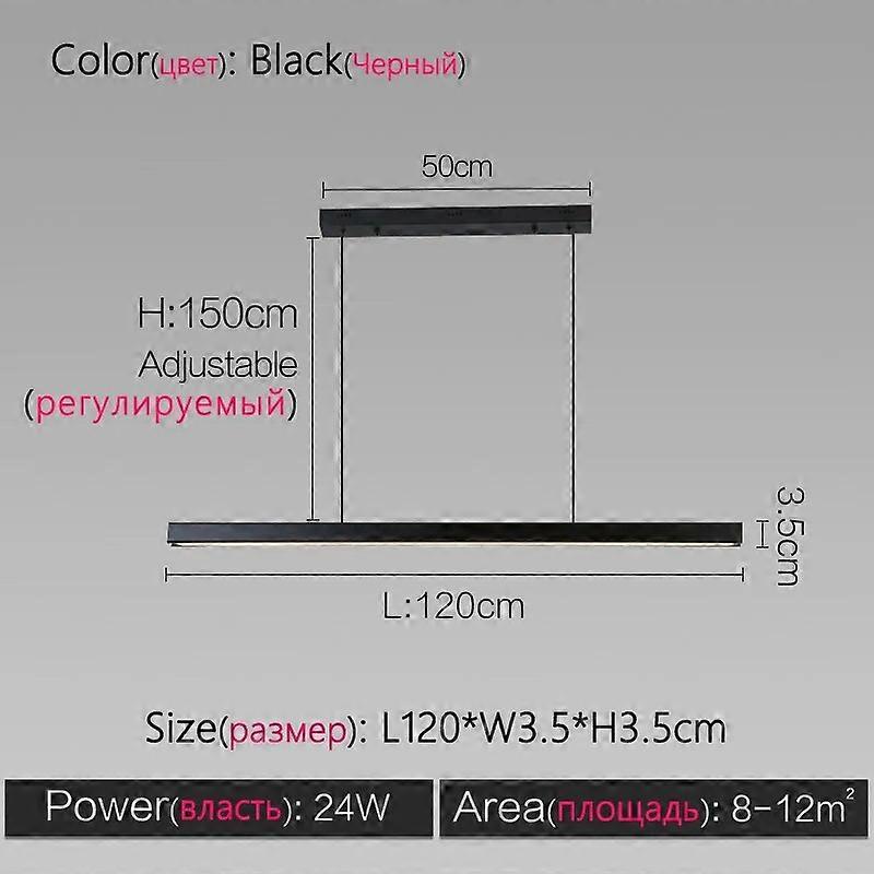 Designer dining room chandelier simple modern Nordic dining table bar table lamp minimalist led long office chandelier