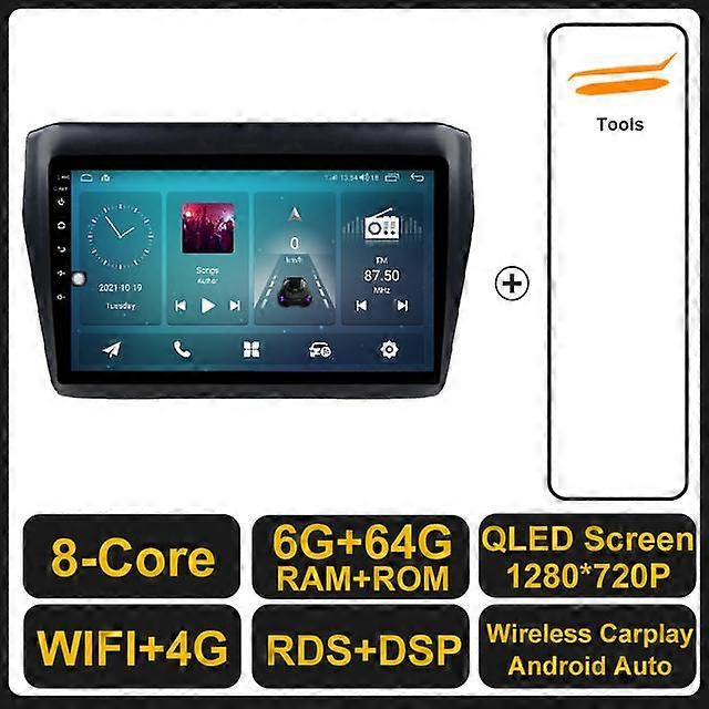 Android 11 For Suzuki Swift 2017 2018 2019 Car Radio Stereo Multimedia Navigation GPS Video Player DSP QLED Wireless Carplay 4G