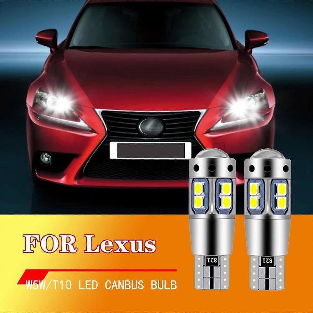 2x Lexus IS250 IS350 IS F LX470 LX570 LS430 LS460 LS600H RX400H RX350 LED Boşluk Işık Park Lambası W5W T10 CANbus WHite