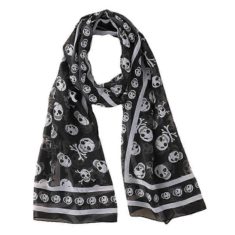 Geometric Autumn Shawl | Chiffon Chiffon Scarf | Skull Scarf Scarf | Geometric Scarf - Scarf