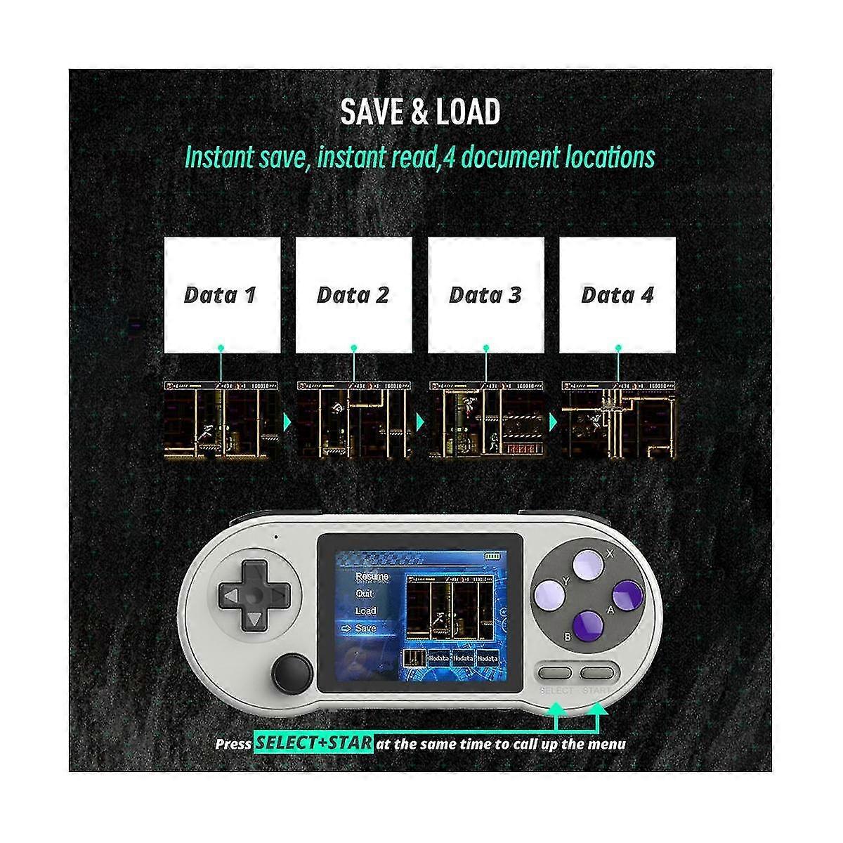 Sf2000 Handheld Game Console Built-in 6000 Games Classic Mini 3 Inch Video Game Consoles Support Av Output