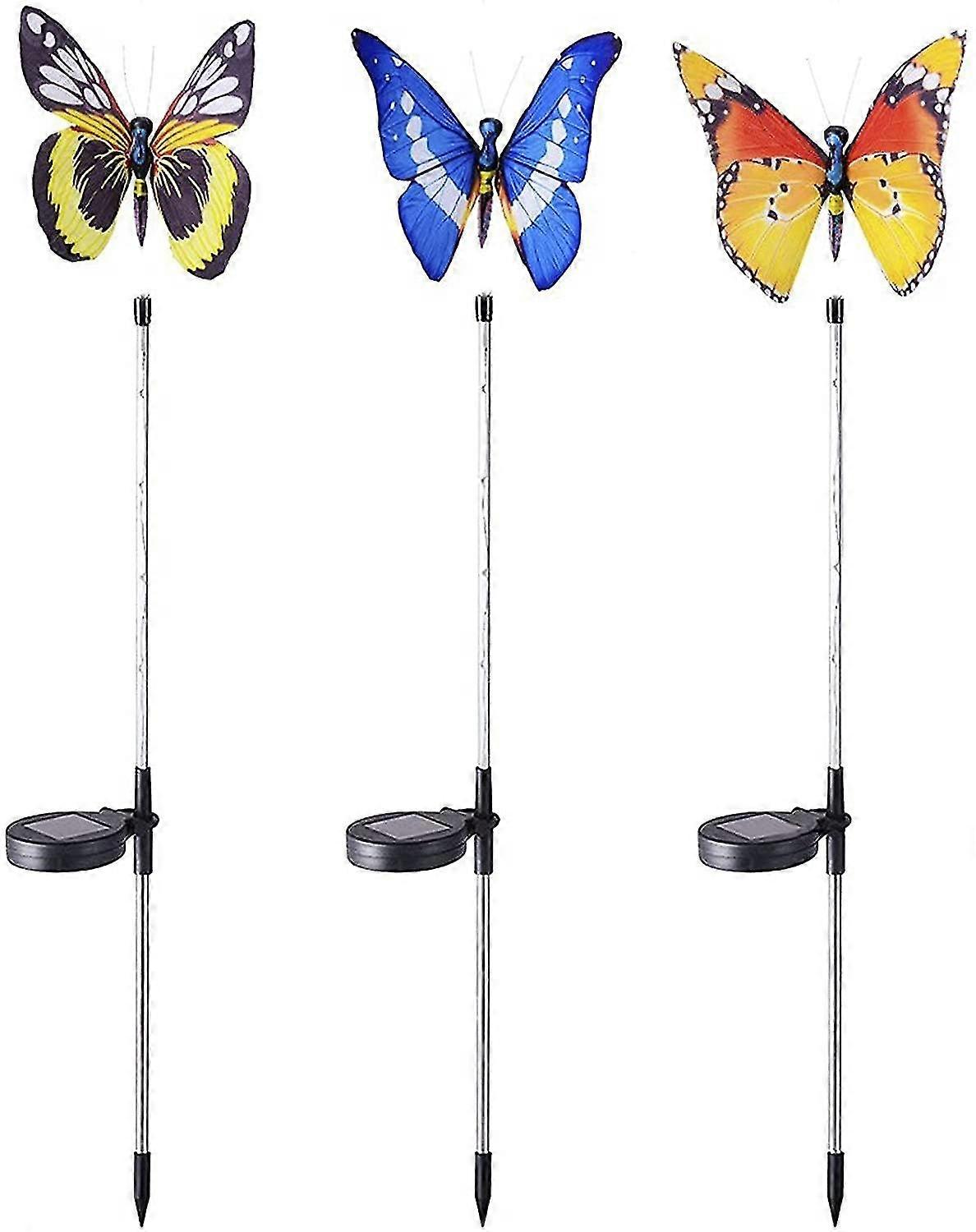 Solar Butterfly Light With Color Changing Effect Suitable For Lawn Decoration