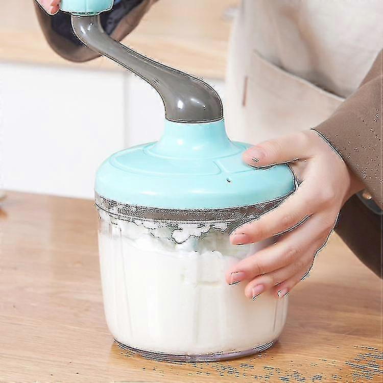 Hand Mixer, Egg Beater, Manual Type Design, Long Crank, Detachable Eggs, Cake, Latte