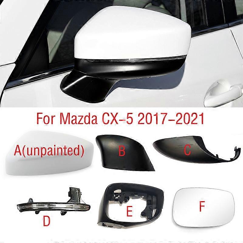 For Mazda CX-5 CX5 2017 2018 2019 2020 2021 Side Mirror Frame Lower Base Cover Rearview Mirror Lens Glass Turn Signal Light Lamp