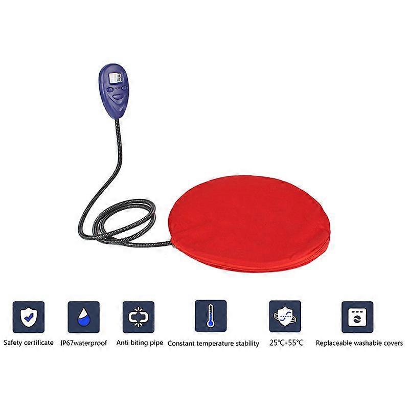 Round Electric Dog Mat Blankets Heating Pad Cat Heating Blacket Pet Heating Pad