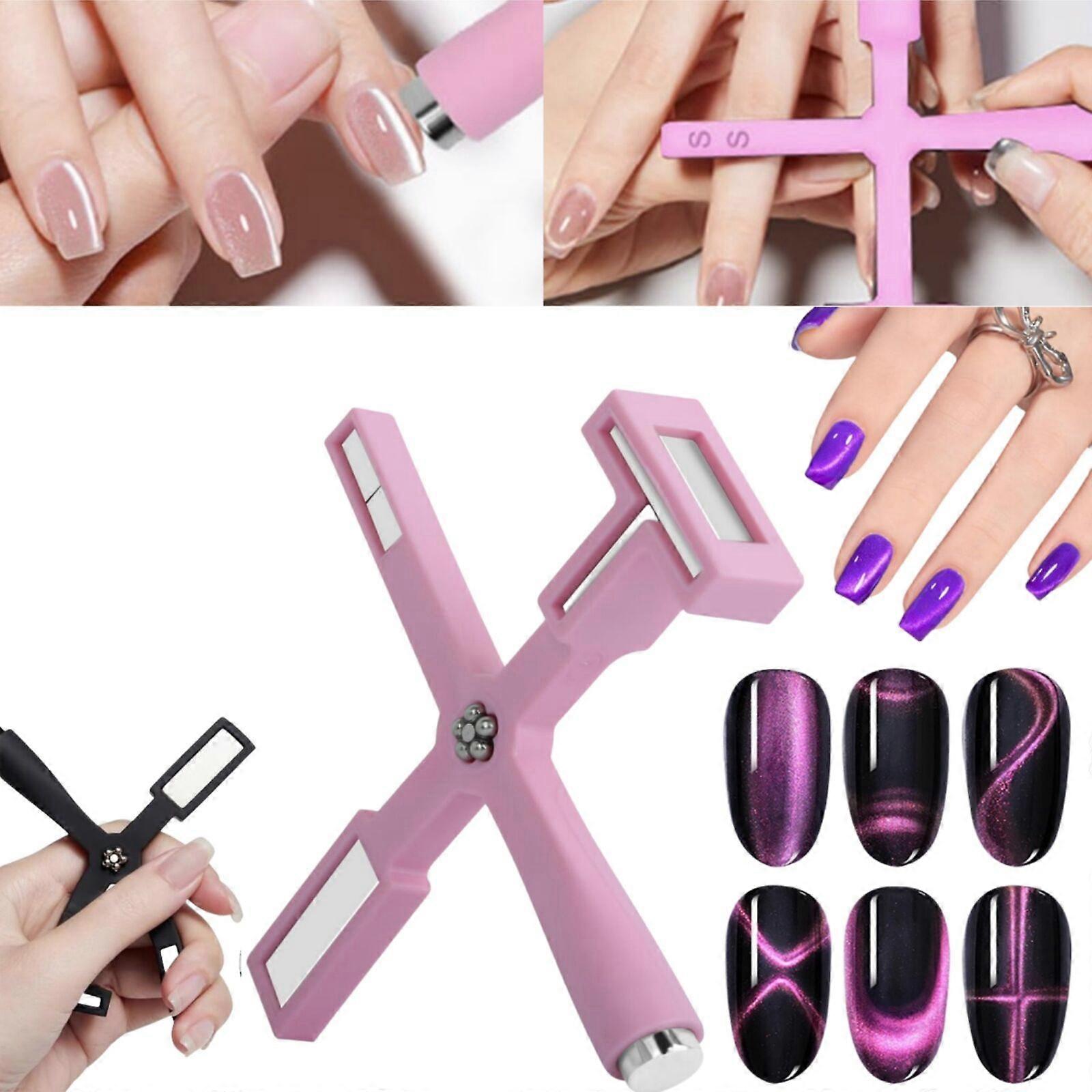 Upgraded Magnetic 5 in 1 Multi-Function Nail Magnet Pens with Protective Case,100% New