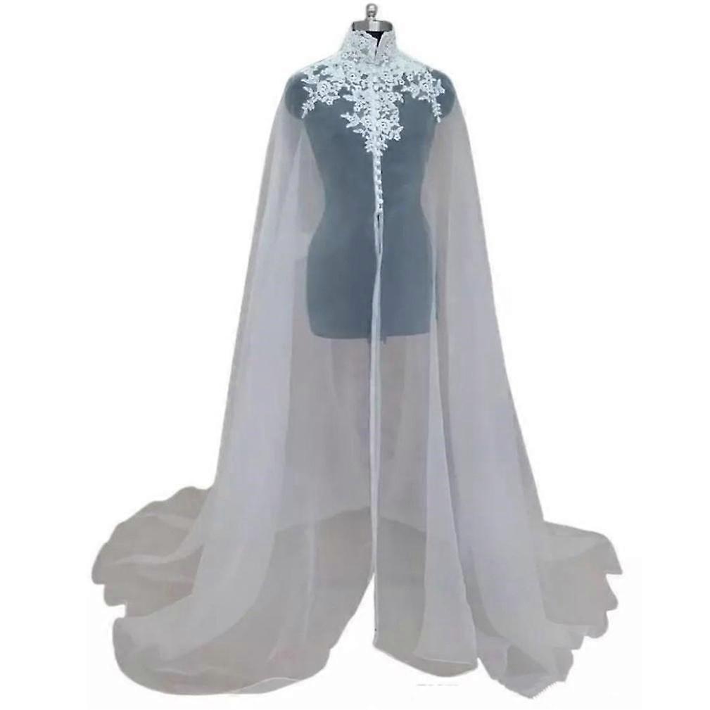 Bride Shoulder Cloak Chiffon Poncho Lightweight for Wedding