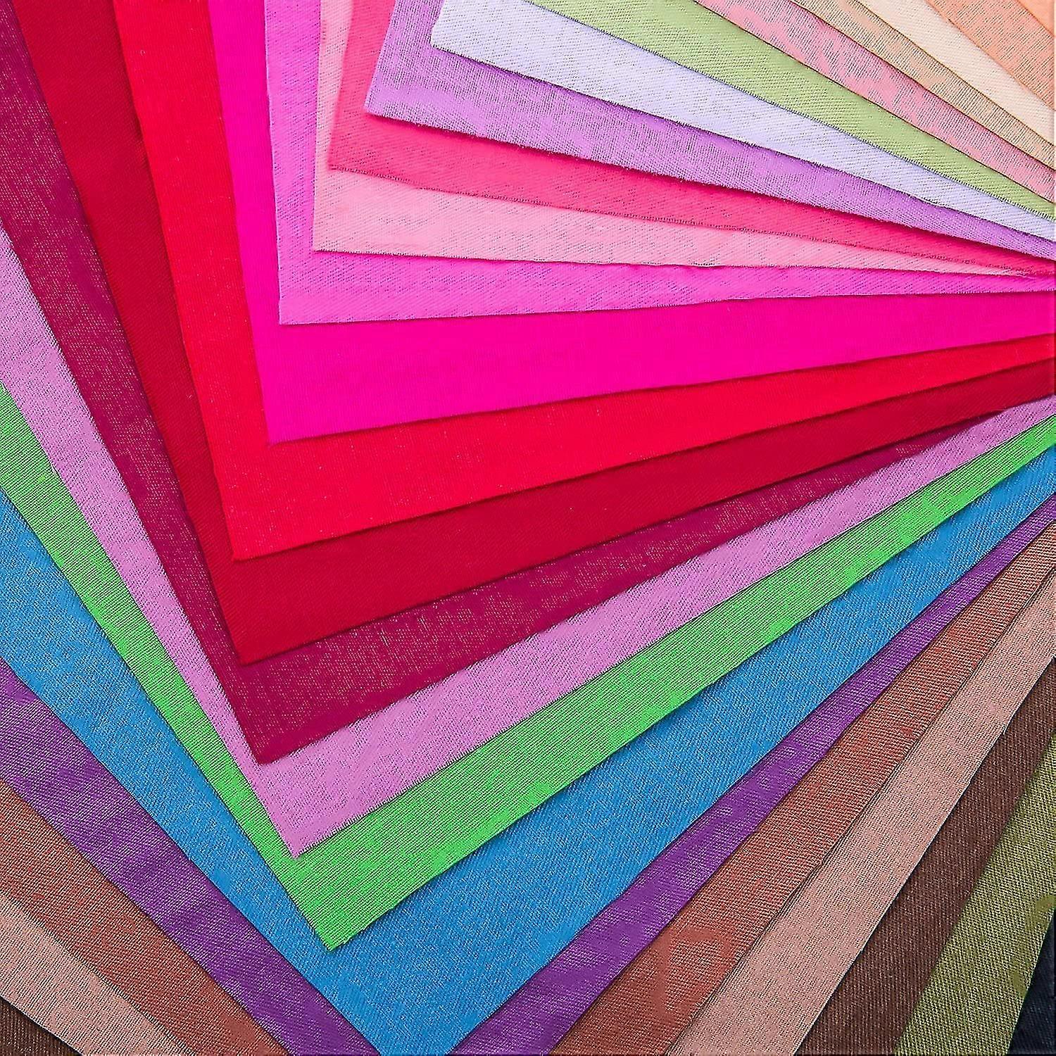 50 Pezzi Di Tessuto Patchwork In Cotone 20x20 Cm – Fantasie Floreali Multicolor Per Fai Da Te - 2